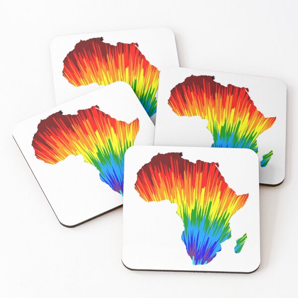 Item preview, Africa continent - map is designed rainbow abstract colorful pattern designed and sold by Danler.