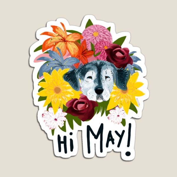 Item preview, Angel Dog Blooming in may designed and sold by belettelepink.