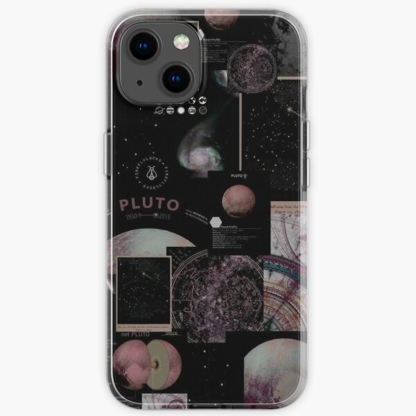 planètes espace esthétique grunge teen téléphone affaire portefeuille devis autocollant tumblr Coque souple iPhone