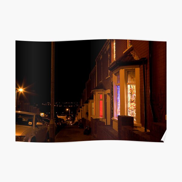 Christmastime at Stacey's house - Trinity Street, Barry Poster
