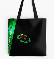 Green neon in the night Tote Bag