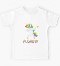 Dabbing Unicorn Augusta - Special Personalised Gift For Augusta Kids T-Shirt