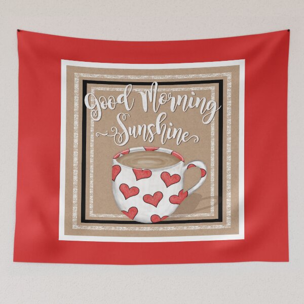 Item preview, Coffee Print - Good Morning Sunshine designed and sold by Elsy's Art.