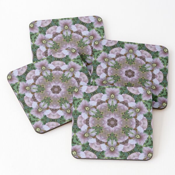 Item preview, Hellebore Mandala - Abstract Floral Art by Fluid Nature designed and sold by vmajzlik.