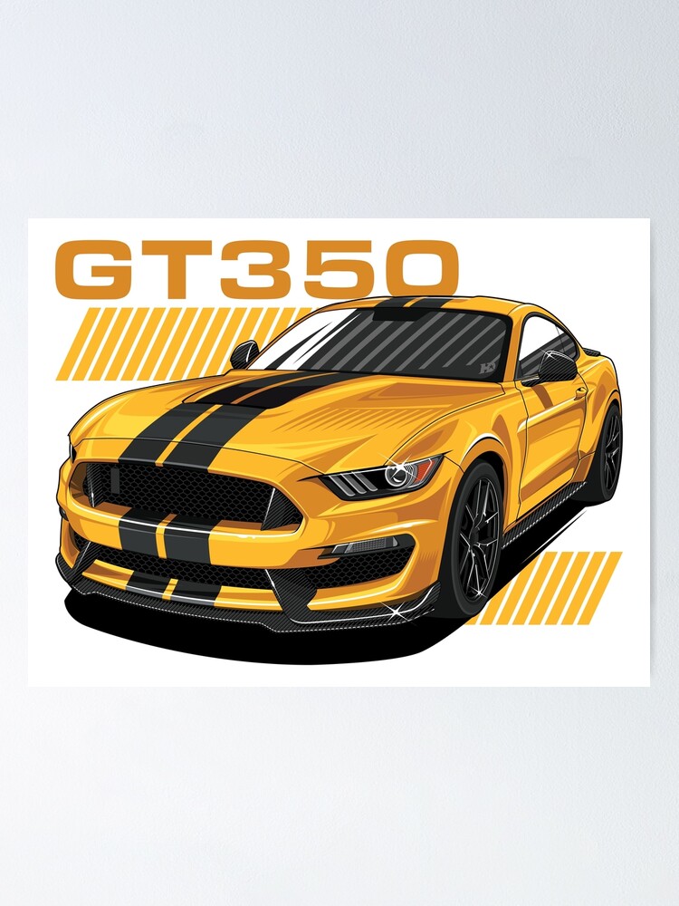 Shelby Gt350 Poster By Hafisdesign Redbubble 4165