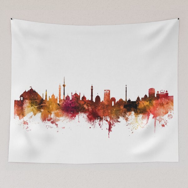 Item preview, New Delhi India Skyline designed and sold by ArtPrints.