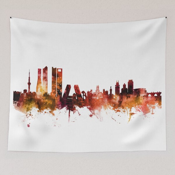 Item preview, Madrid Spain Skyline designed and sold by ArtPrints.