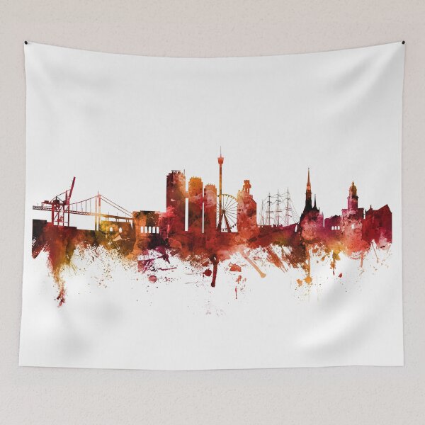 Item preview, Gothenburg Sweden Skyline designed and sold by ArtPrints.