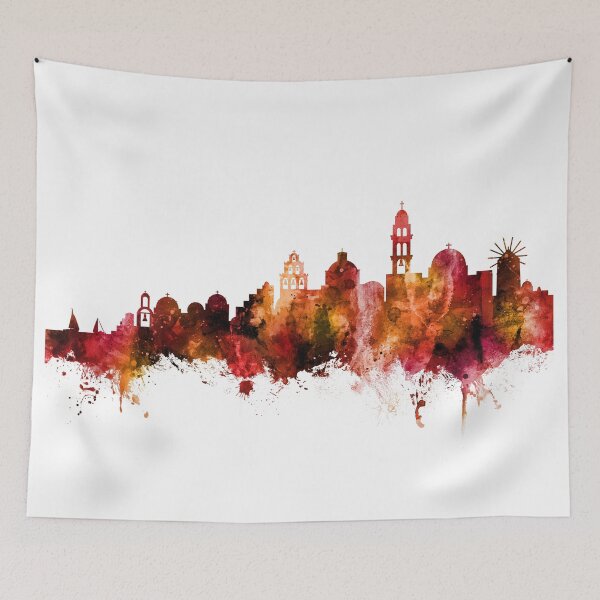 Aperçu de l'œuvre Santorini Skyline créée et vendue par ArtPrints.