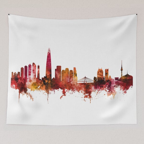 Item preview, Seoul Skyline South Korea designed and sold by ArtPrints.