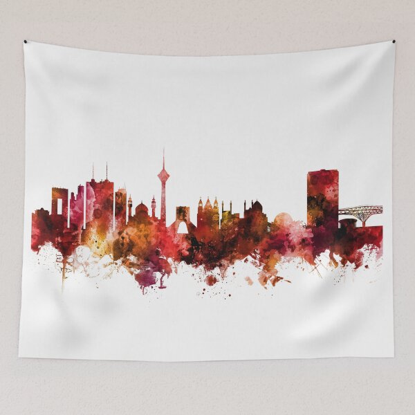 Item preview, Tehran Iran Skyline designed and sold by ArtPrints.
