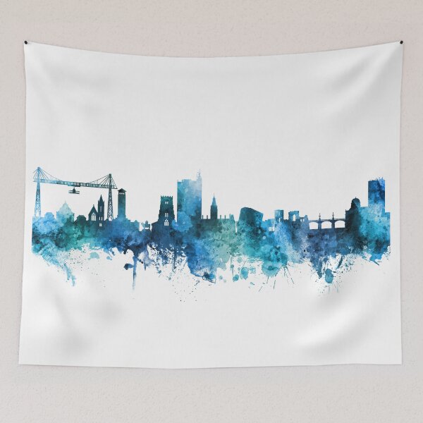 Artikelvorschau, Newport Wales Skyline entworfen und verkauft von ArtPrints.