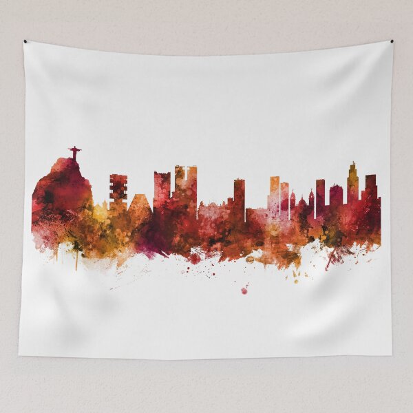 Item preview, Rio de Janeiro Skyline Brazil designed and sold by ArtPrints.