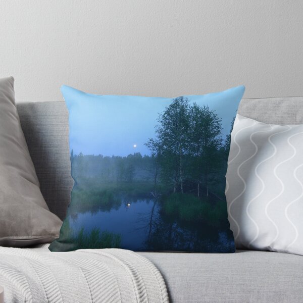 Item preview, Full moon on a white night by the forest river designed and sold by yarvin13.