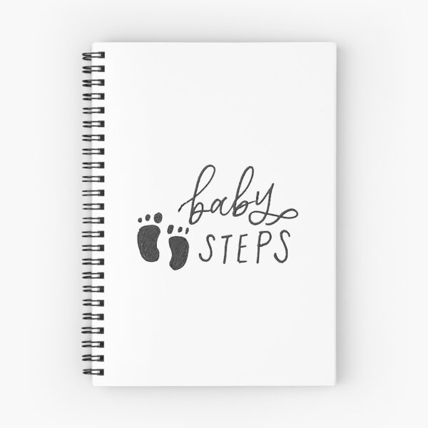 Item preview, Baby Steps Handlettered Calligraphy Sticker designed and sold by jinggstudies.