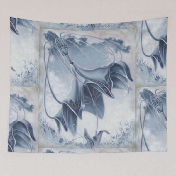 Item preview, Crown Parasol Surreal Umbrella Victorian Flower in a Field Sunrise designed and sold by bryansteward.