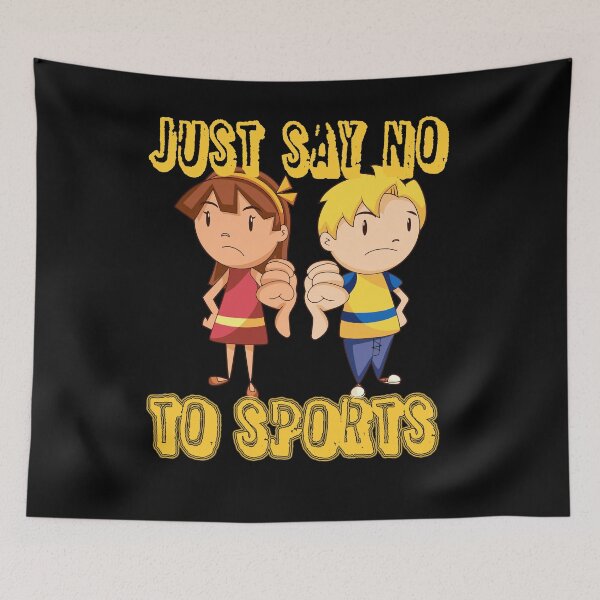 Item preview, SAY NO TO SPORT I Gift for lazy sports muffle designed and sold by ChrisFeil.