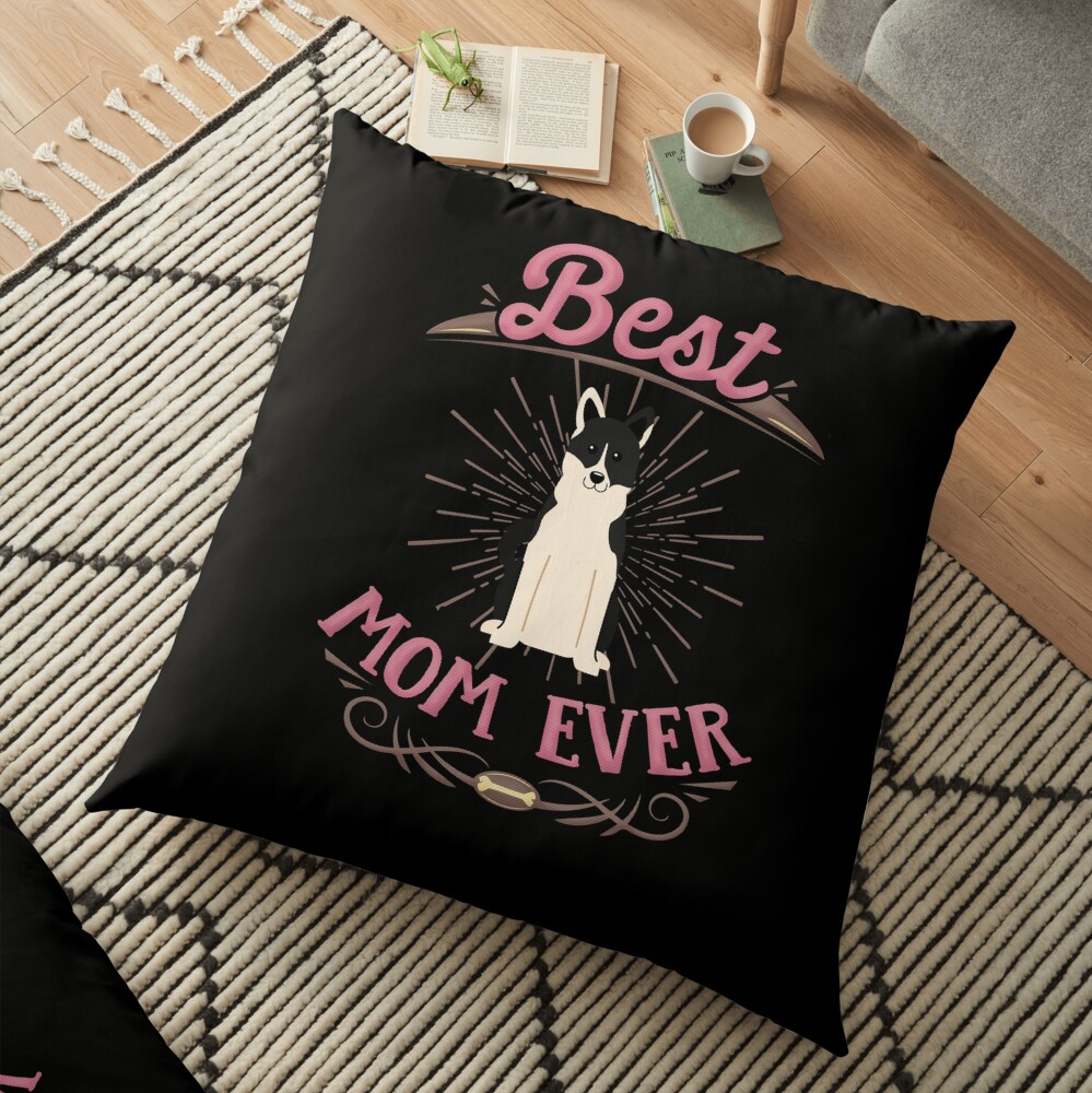 Russo European Laika Owner - Best Russo European Laika Mom Floor Pillow
