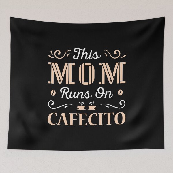 Item preview, This Mom Runs On Cafecito designed and sold by lamonarcallc.