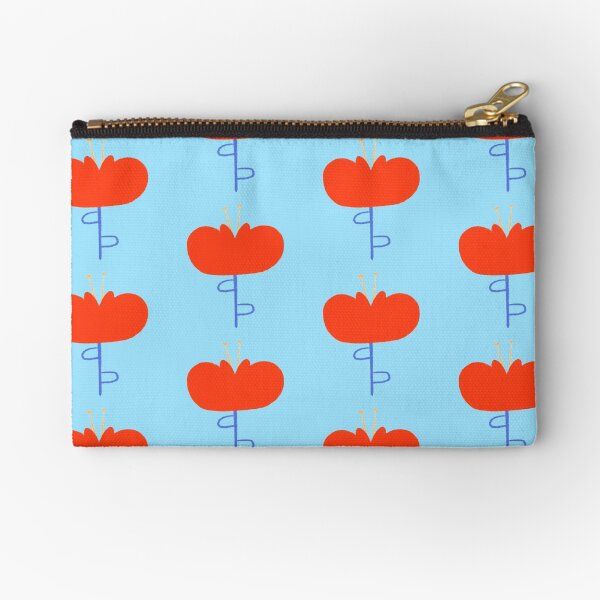 Mid century modern flower Zipper Pouch