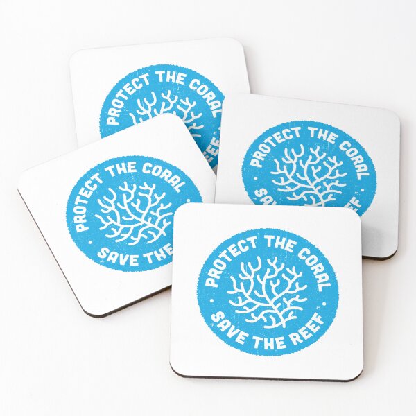 Item preview, Protect the Coral, Save the Reef. Blue Icon. designed and sold by Bangtees.