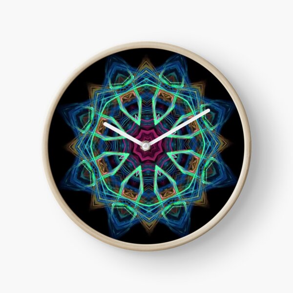 Blue Vortex Clock