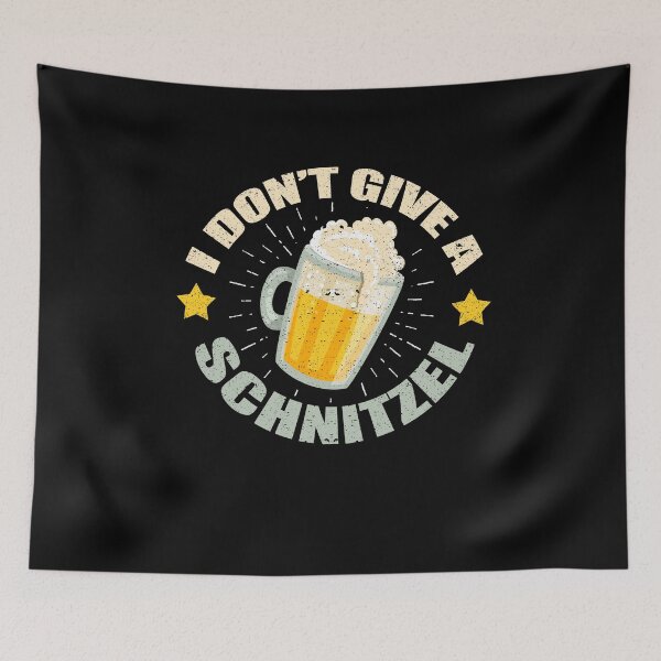 Item preview, I Don't Give A Schnitzel Beer Food Meat Alcohol Pu designed and sold by Kieran Abbott.