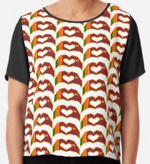 We Heart Sri Lanka Patriot Flag Series Chiffon Top
