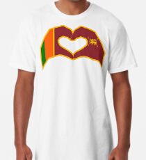 We Heart Sri Lanka Patriot Flag Series Long T-Shirt