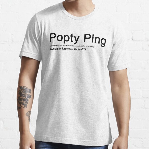 "Welsh words Popty Ping" Tshirt by Emmacharlton Redbubble