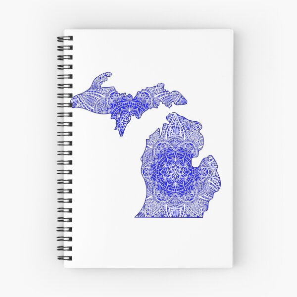 Item preview, Michigan Mandala in Blue designed and sold by Umbrielartist.