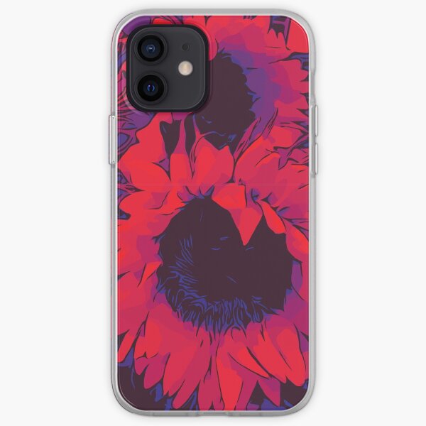 Rote Sonnenblumen Blumenposter WelikeFlowers iPhone Flexible Hülle