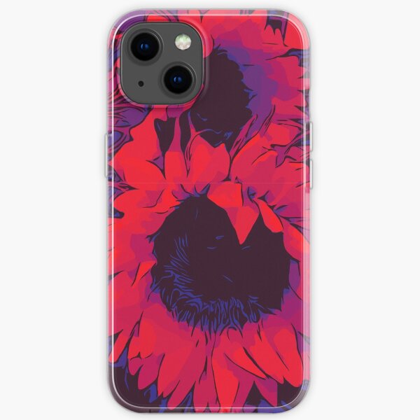 Rote Sonnenblumen Blumenposter WelikeFlowers iPhone Flexible Hülle