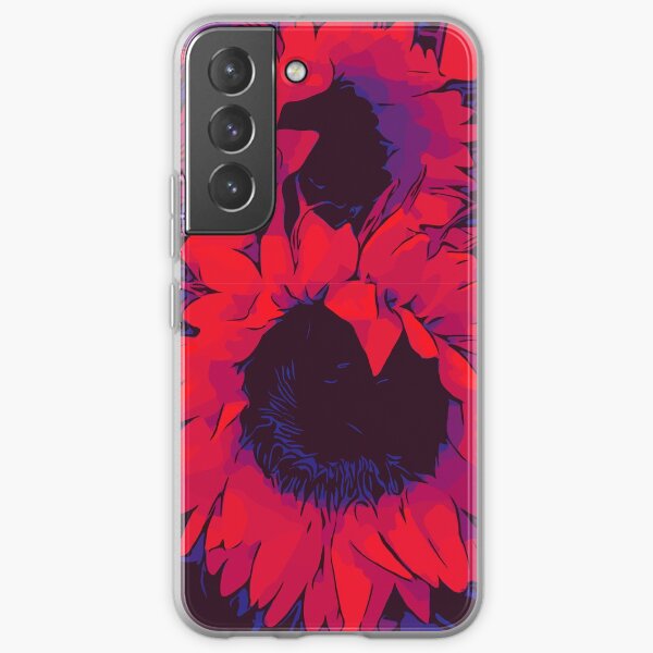 Rote Sonnenblumen Blumenposter WelikeFlowers Samsung Galaxy Flexible Hülle