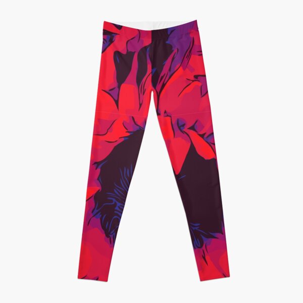 Rote Sonnenblumen Blumenposter WelikeFlowers Leggings