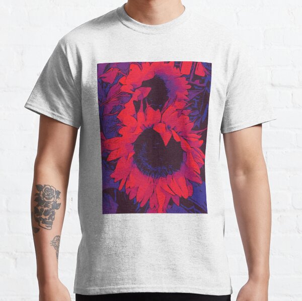 Rote Sonnenblumen Blumenposter WelikeFlowers Classic T-Shirt