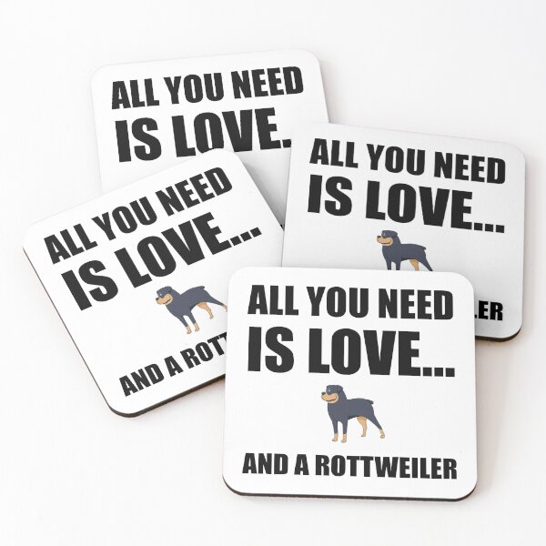 Item preview, All You Need Is Love And A Rottweiler Dog Funny designed and sold by TheBestStore.