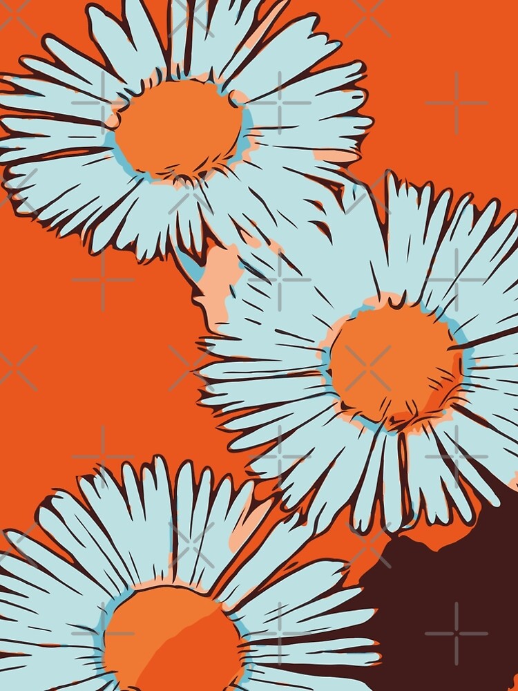 Gänseblümchen orange florales Blumenmotiv „WelikeFlowers" von RHB-DESIGN