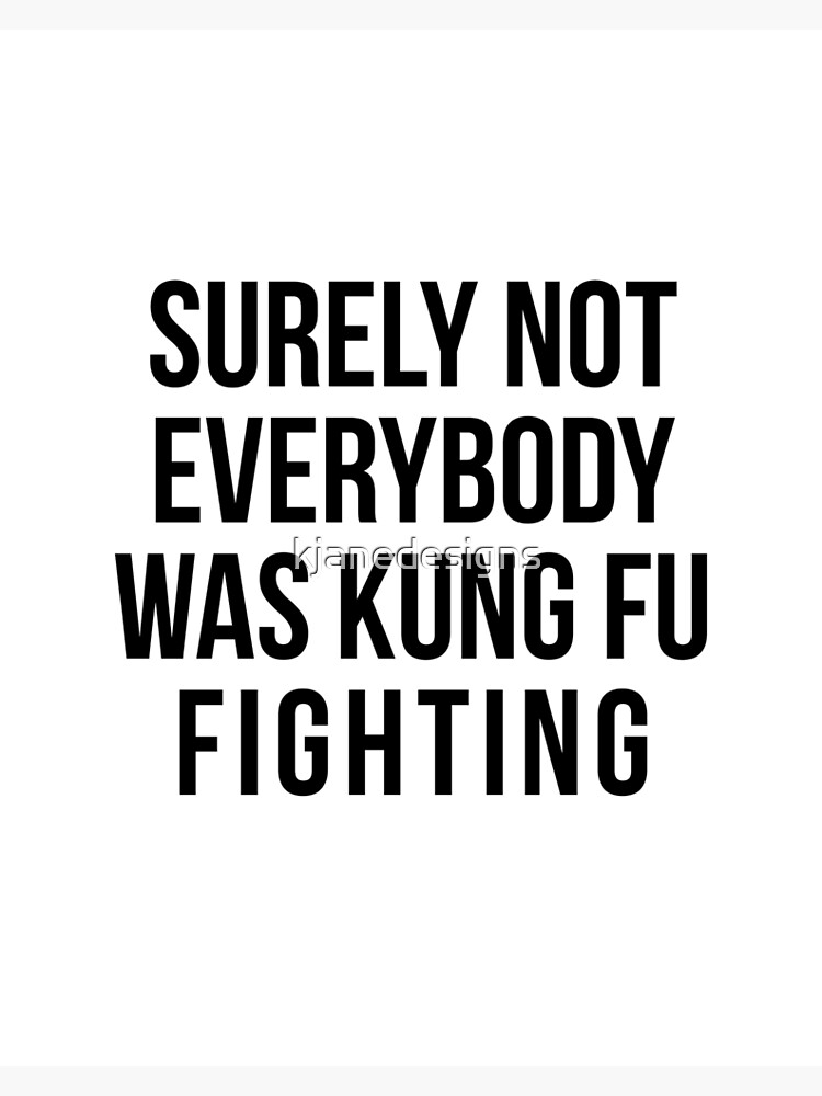 Kung Fu Fighting Lyrics 