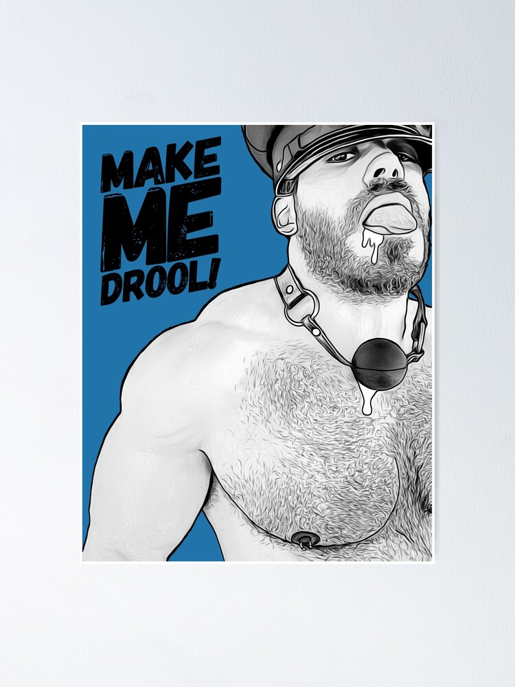 Alternate view of Drooling (Inktober) Poster