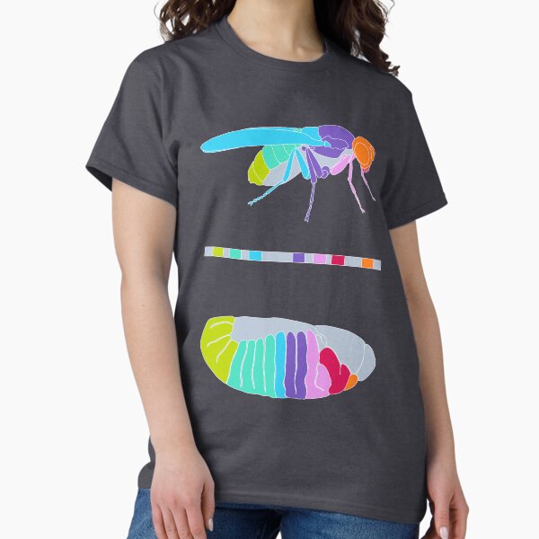 Vista previa del artículo con la obra «Drosophila Hox Genes», diseñado y vendido por thevexedmuddler.