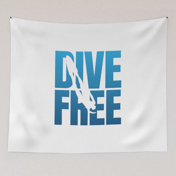 Item preview, Dive Free Freediver design Freediving graphic designed and sold by banwa.
