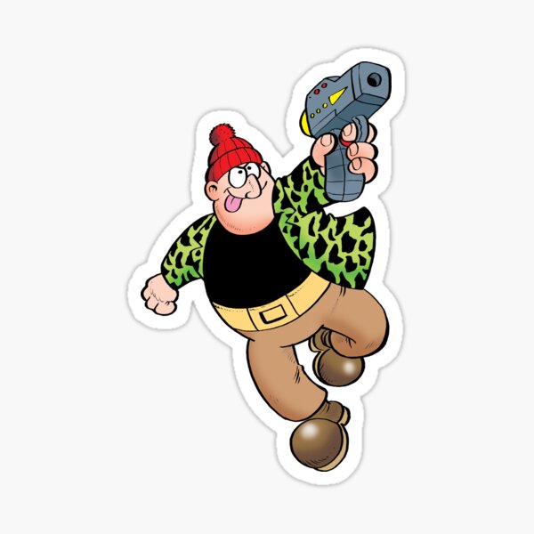 COMBAT COLIN action pose Sticker