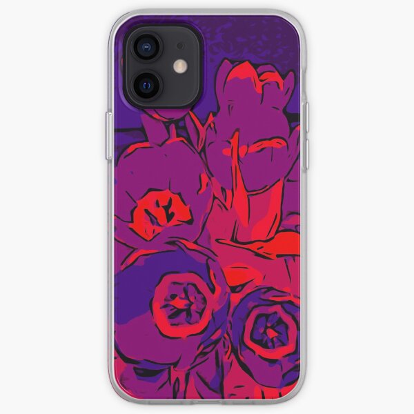 Tulips red violet – Blumenposter WelikeFlowers iPhone Flexible Hülle