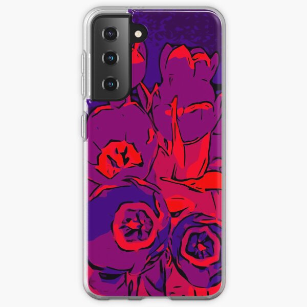 Tulips red violet – Blumenposter WelikeFlowers Samsung Galaxy Flexible Hülle