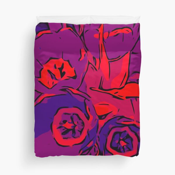 Tulips red violet – Blumenposter WelikeFlowers Bettbezug