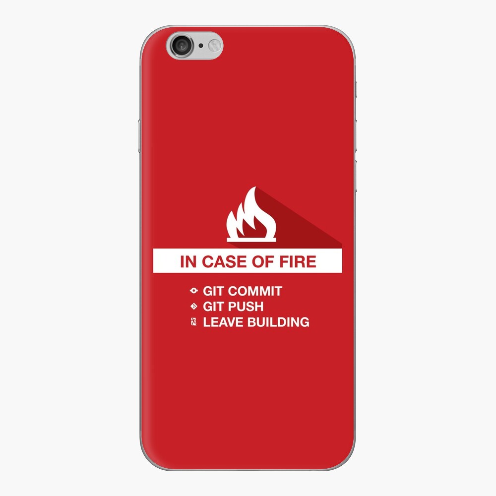 In case of fire, git commit, git push