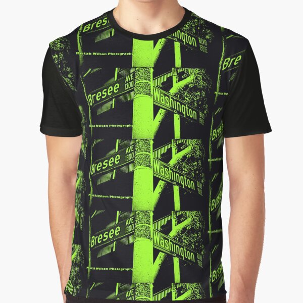 Bresee Avenue & Washington Boulevard, Pasadena, CA by MWP Graphic T-Shirt