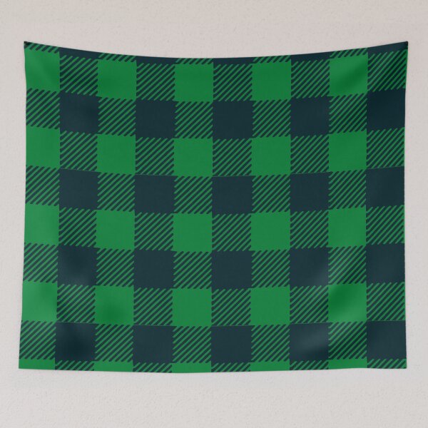 Item preview, Green and blue plaid pattern designed and sold by kapotka.