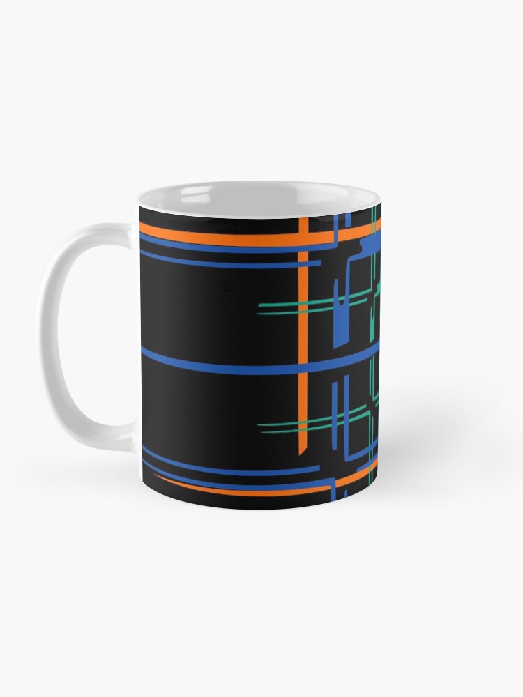 Alternate view of Lines In Colors Coffee Mug